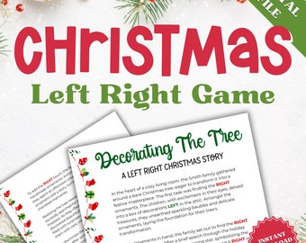 Left Right Christmas Game, Left Right Game, Christmas Left Right Game, Right Left Christmas Game, Left Right Christmas Story