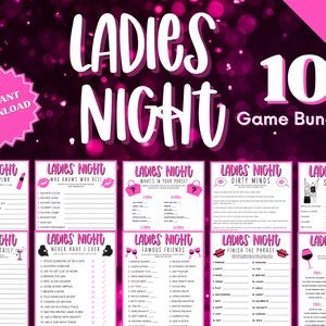 Ladies Night Game Bundle: 10 Printable Games (Digital Download)