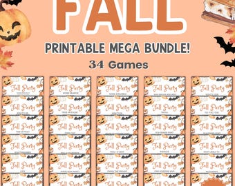 Fall Party Games Bundle: 30+ Autumn Activities (Printable Download)