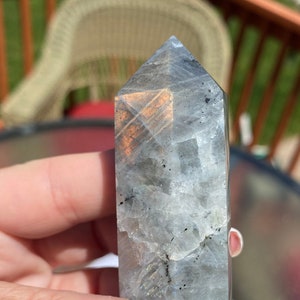 Labradorite Beautiful Flashy Polished Crystal Tower