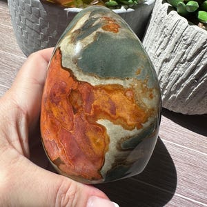 Polychrome Jasper Crystal Freeform, Desert Jasper, Crystal Decor, Standing Display Specimen