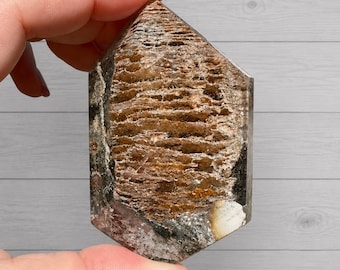 Garden Quartz Lodolite Thousand Layer Quartz Crystal Freeform, Garden Quartz, Crystal Decor, Natural Crystals