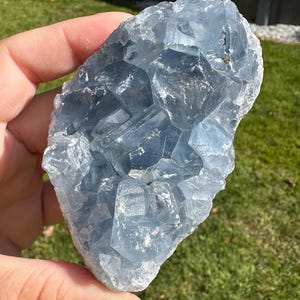 Gorgeous Blue Celestite Natural Geode from Madagascar