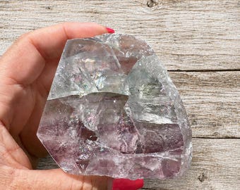 Fluorite Crystal Freeform, Raw Fluorite, Natural Fluorite Crystal, Crystal Decor, Rainbow Fluorite, Focus and Clarity Stone, Meditation