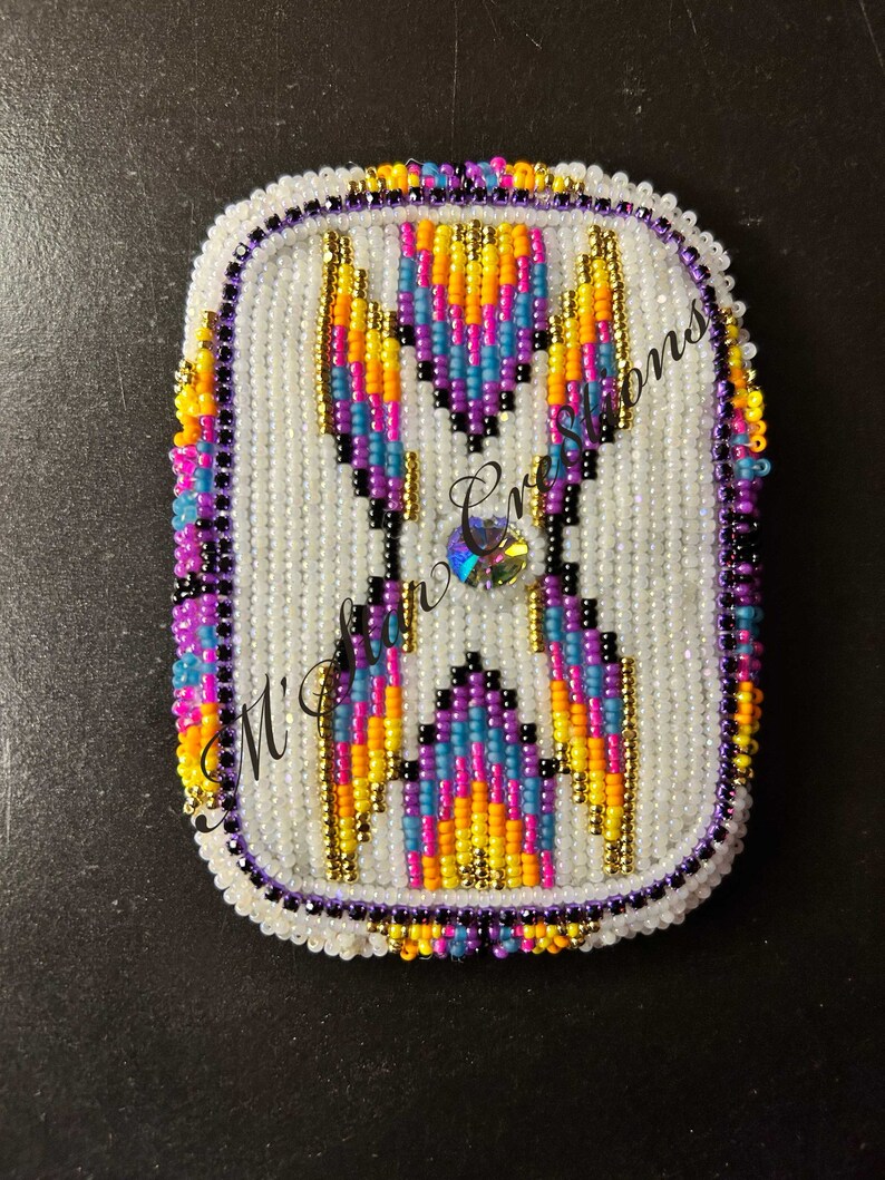 Beaded Card Holder Etsy