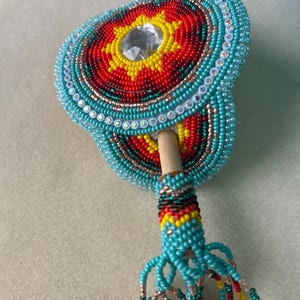 Beautiful Beaded Stick Barrettes