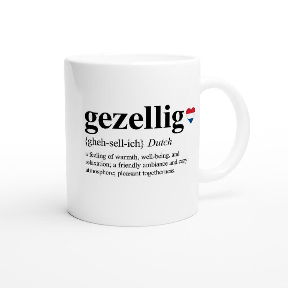 Gezellig Dutch Mug Dutch Gift Gezellig Gift Netherlands Etsy