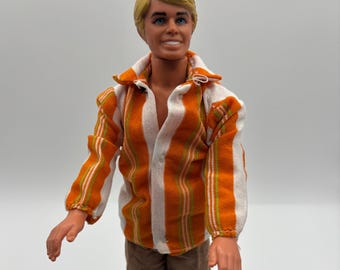 Vintage Ken Doll with Mommy Made 1960s Clothing