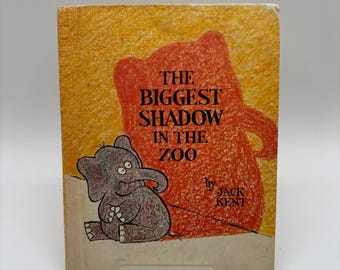 Vintage kinderboek | De grootste schaduw in de dierentuin | Jack Kent | Goober de olifant | Jaren 60