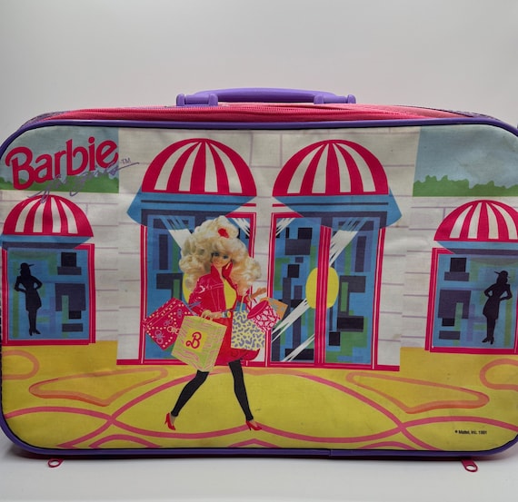 Pink Vintage Barbie Luggage - Barbie Shopping - Mattel 1991  1971 Barbie Suitcase main image 0