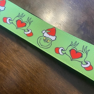 Grinch Dog Collar/Grinchmas/Christmas/ Dog Collar/ Holiday Dog Collar/Doggy Collar/Puppy Collar/Dog Collars/Large Dog Collar/Fashion Collar