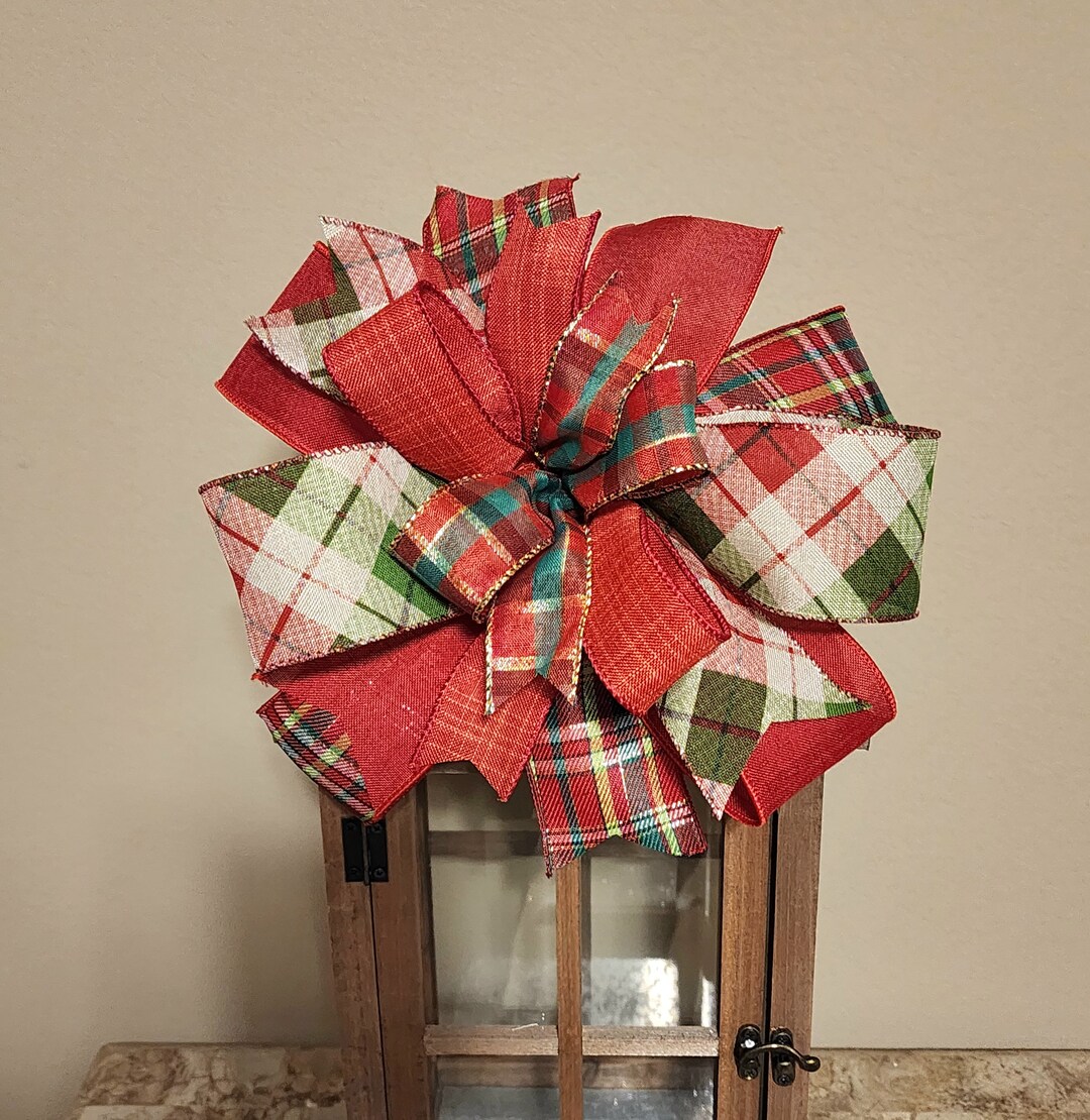 Canadian Tire CANVAS Plaid Christmas Tree Bow