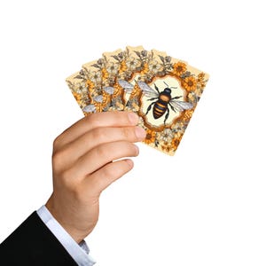 Bee & Flower Poker Playing Cards: Garden Theme Card Game image 6
