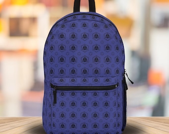 Mochila DnD azul D20: bolsa de viaje para gamers geek
