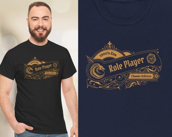 Camiseta clásica de jugador de rol: regalo vintage para jugadores de D&D