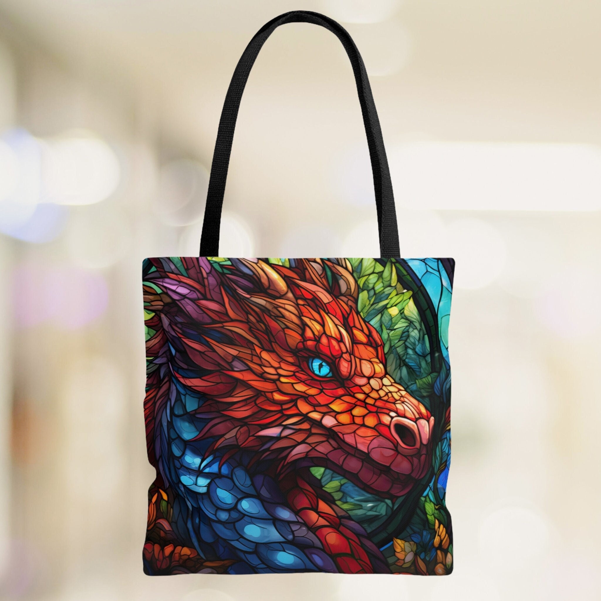 Tote Bag Dragon Board Game Tote RPG Accessory Bag DnD Dragon Game Night Tote Bag