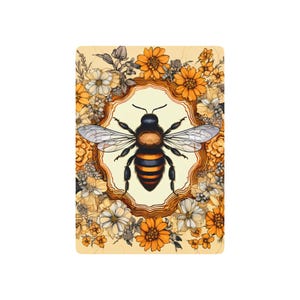 Bee & Flower Poker Playing Cards: Garden Theme Card Game image 7