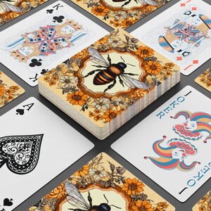 Bee & Flower Poker Playing Cards: Garden Theme Card Game image 2