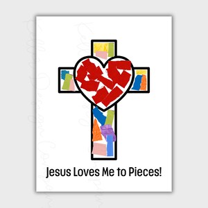 Sunday School Craft | Jesus Loves Me Craft | Nursery School Activity ...
