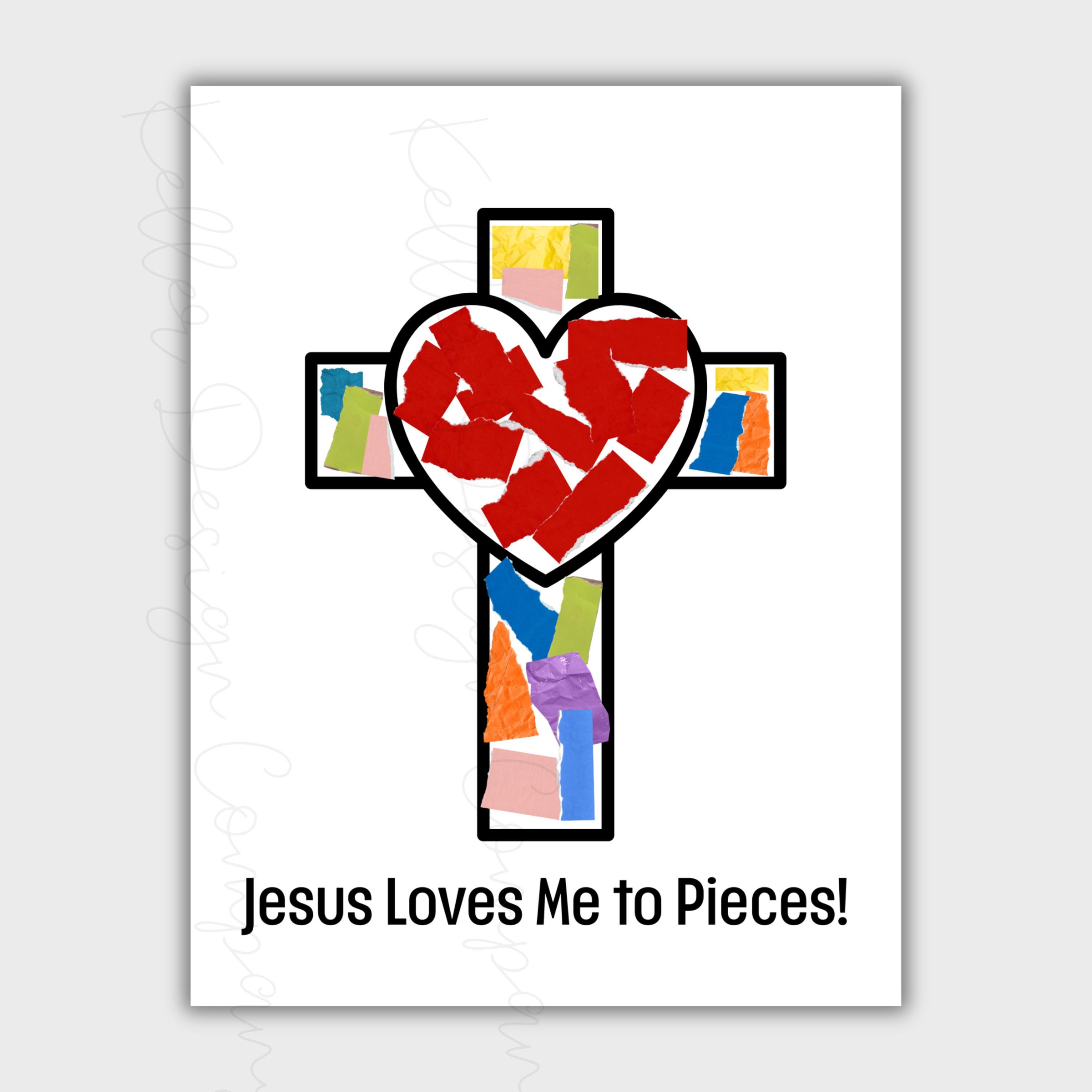 Sunday School Craft | Jesus Loves Me Craft | Nursery School Activity ...
