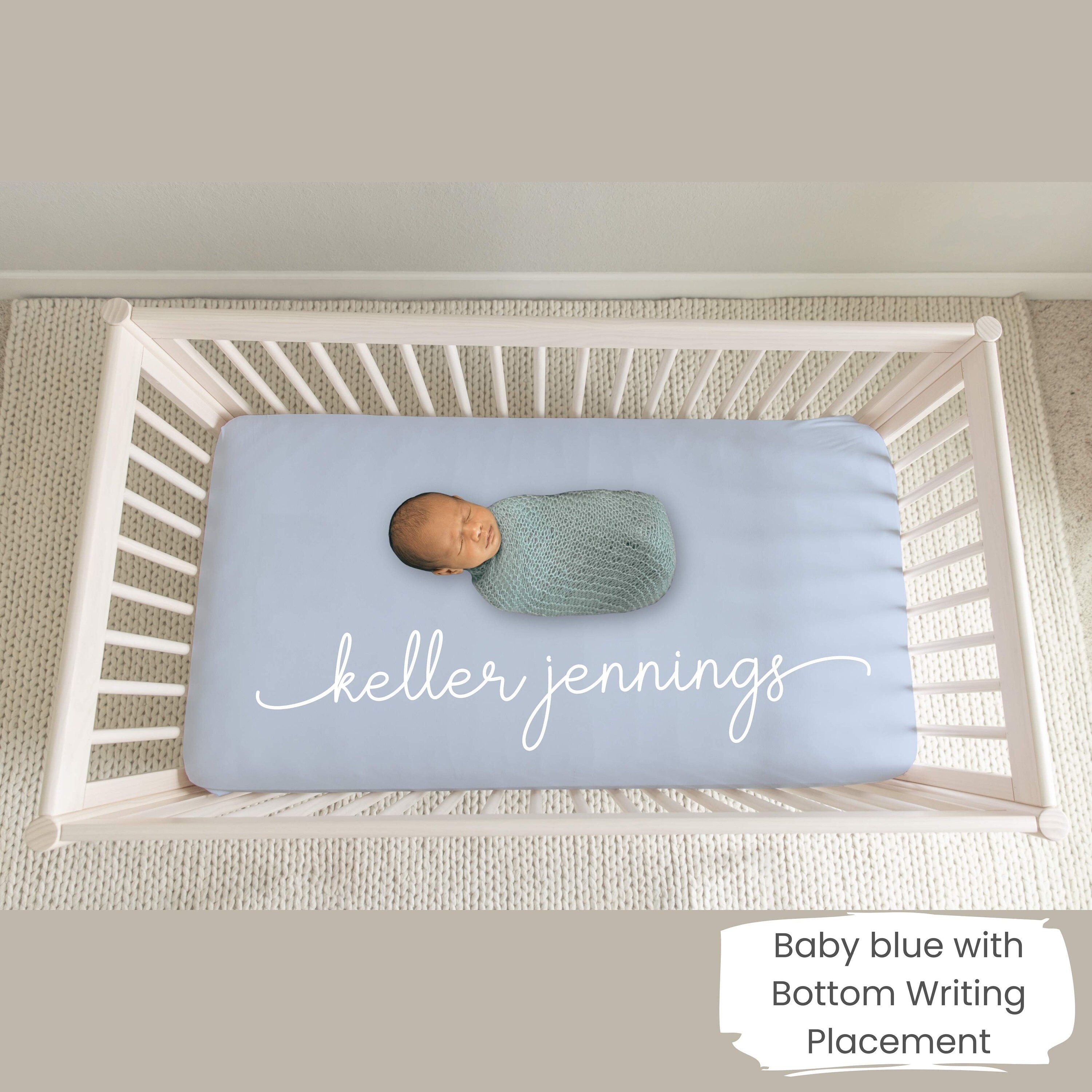 Custom Crib Sheets Personalized Name Fitted Crib Sheet Personalized