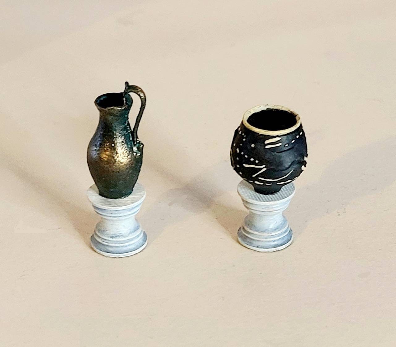 Roman Ink Pot Miniature Roman Pots - Hand-painted Copies - Etsy