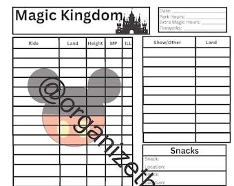 Magical Vacation Planner Theme Park Planners - Etsy