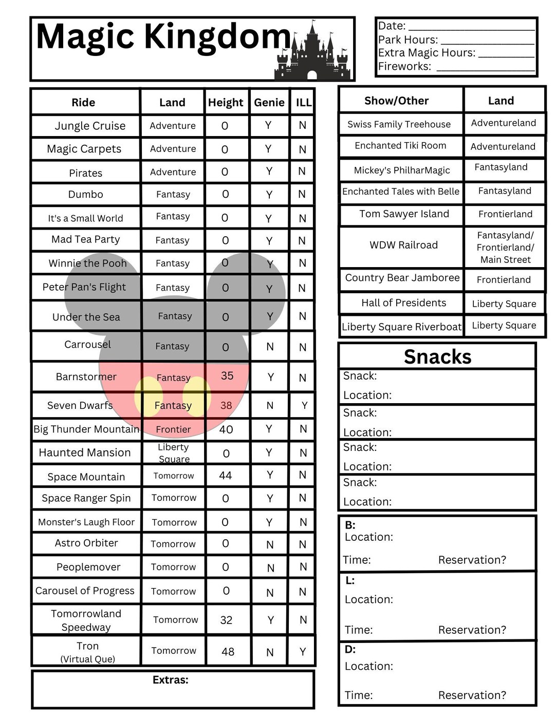 Magical Vacation Planner Theme Park Planners - Etsy