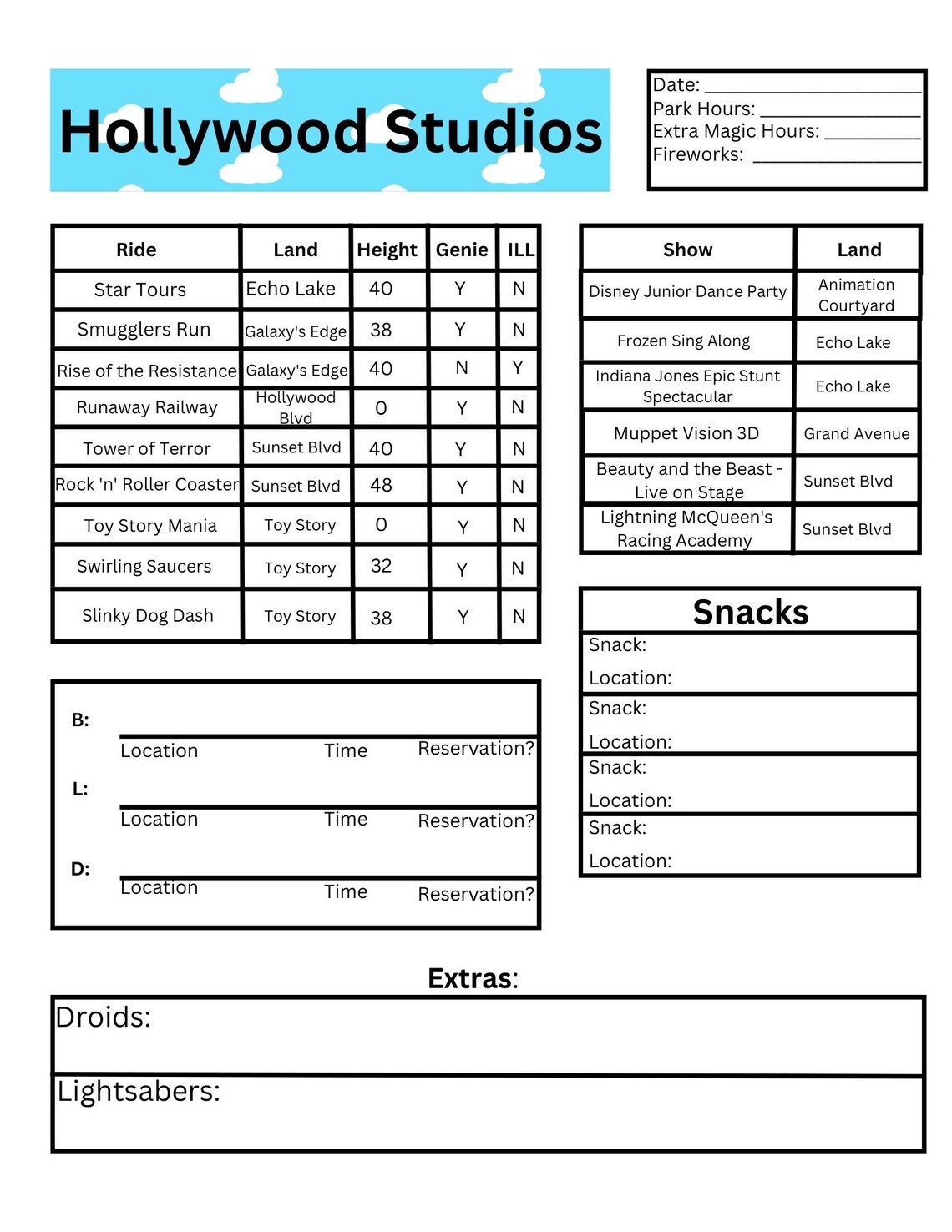 Magical Vacation Planner Theme Park Planners - Etsy