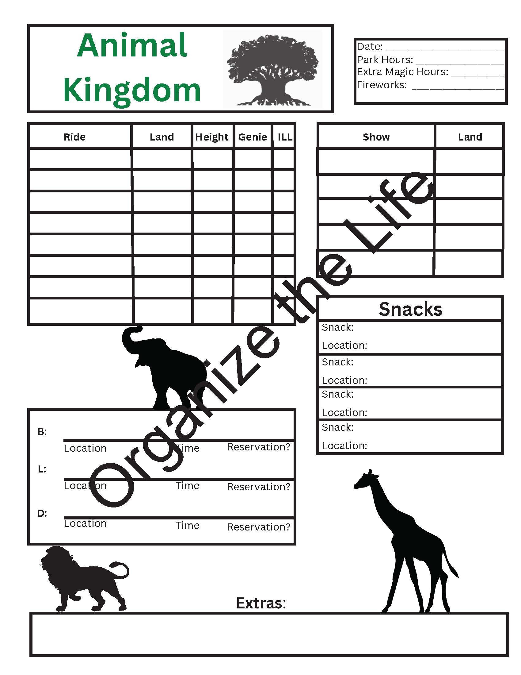 Magical Vacation Planner Theme Park Planners 100% Fillable - Etsy