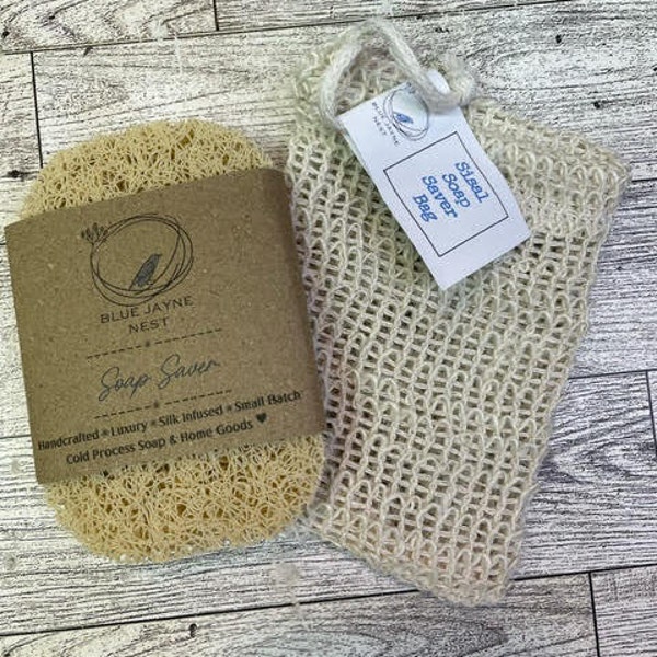 Soap Saver, Soap Sisal Bag Eco Friendly Sizable Recycled Material Soap Saver for Effective Soap Drainage
