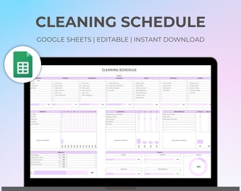 Image 5 for Google Sheets House Cleaning Template
