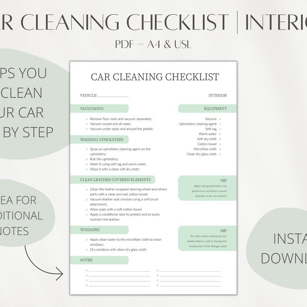 Car Wash Checklist Pdf
