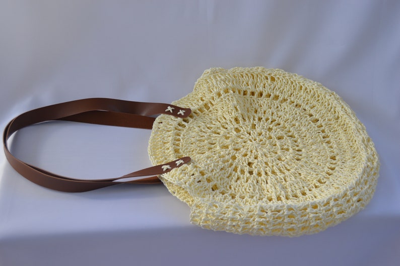 HANDMADE BAG Crochetpaper Rope Crochet Bagbag for Womengift Etsy