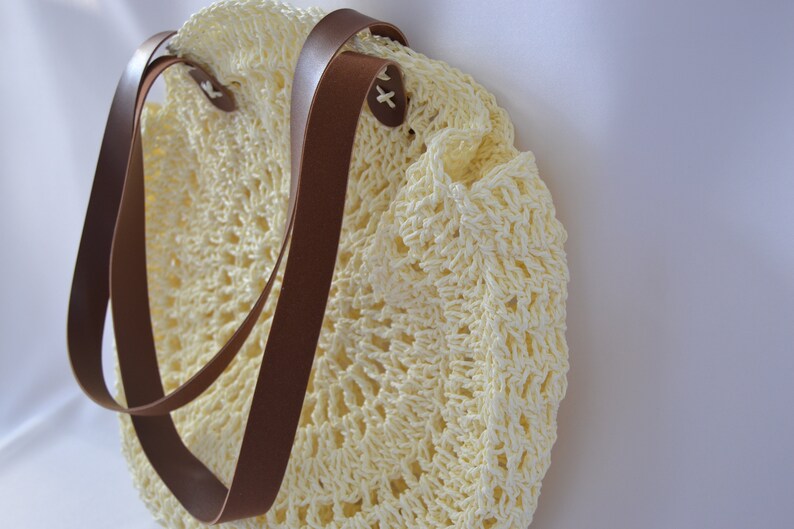 HANDMADE BAG Crochetpaper Rope Crochet Bagbag for Womengift Etsy