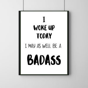 I Woke Up Today l Motivational posters | Instructor quotes | Bike wall decor | Digital wall art | Robin Arzon | PelovationShop