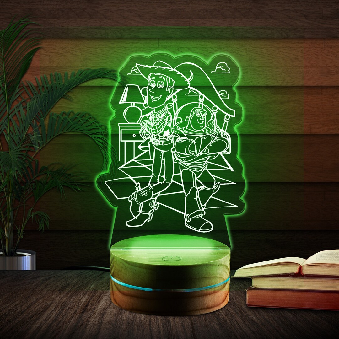 Toy Story Night Light Toy Story Customized Night Light Etsy