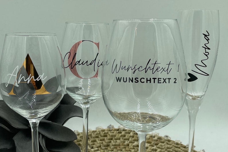 Weinglas / Sektglas personalisiert / Braut / Trauzeugin / JGA / Hochzeit / Geschenk / Muttertag/Vatertag/Abitur/XL/ Holy Aperoli/Lillet Bild 1