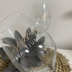 Weinglas / Sektglas personalisiert / Braut / Trauzeugin / JGA / Hochzeit / Geschenk / Muttertag/Vatertag/Abitur/XL/ Holy Aperoli/Lillet Bild 8