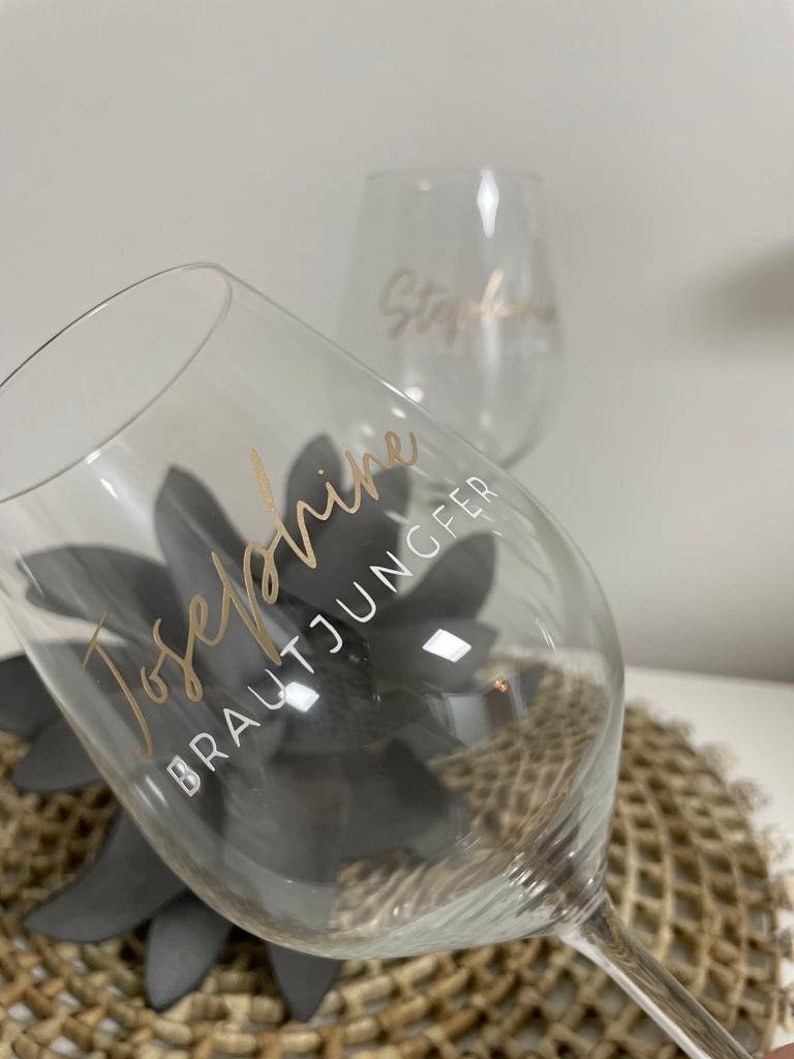 Weinglas / Sektglas personalisiert / Braut / Trauzeugin / JGA / Hochzeit / Geschenk / Muttertag/Vatertag/Abitur/XL/ Holy Aperoli/Lillet Bild 8