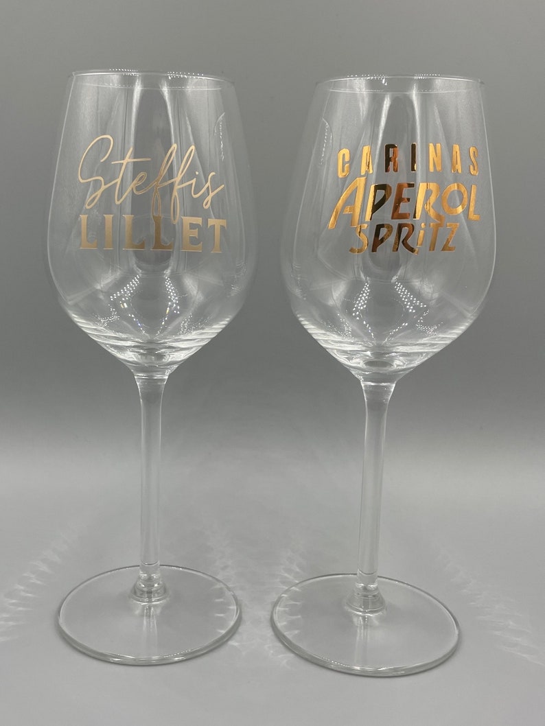 Weinglas / Sektglas personalisiert / Braut / Trauzeugin / JGA / Hochzeit / Geschenk / Muttertag/Vatertag/Abitur/XL/ Holy Aperoli/Lillet Bild 2