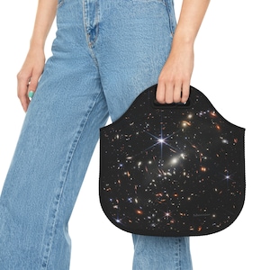 Neoprene Lunch Bag - First Deep Field James Webb Space Telescope NASA Image