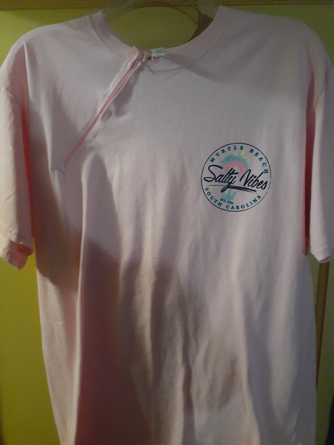 Large Chemotherapy Port Access Shirt With Right Side Zipper. Pink - Etsy