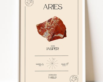 ARIES Star Sign - Channeled Healing Art, Zodiac Art Instant Printable, Spiritual Wall Art, DIGITAL DOWNLOAD.