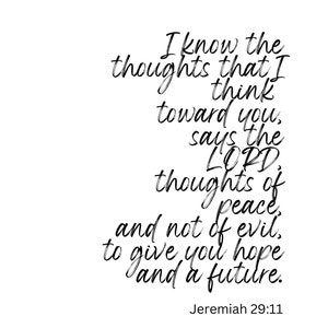 Minimalist Print Jeremiah 29:11
