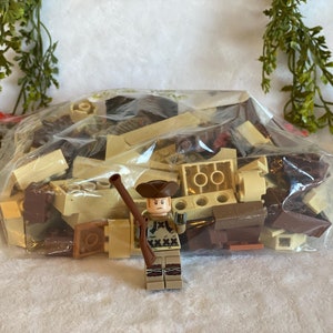 Brown Legos 1/2 Lb Assorted Lego Bricks 8oz Lego Pieces Building Block Plastic Building Brick Classic Toy Lego & Compatible FREE Minifigure