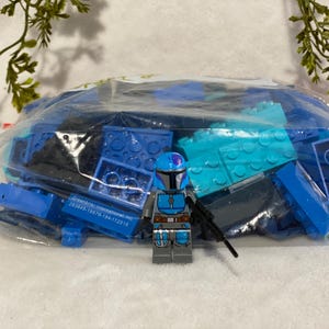 Blue Legos 1/2 Lb Assorted Lego Bricks 8oz Lego Pieces Building Block Plastic Building Brick Classic Toy Lego & Compatible FREE Minifigure