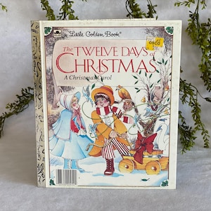 1983 Vintage Little Golden Book The Twelve Days of Christmas Vintage Christmas Book Christmas Carol Book Vintage Christmas Gift for Kid