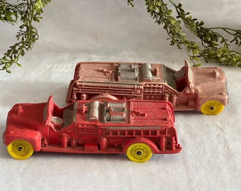 Camion De Pompiers Renwal N°57 - Plastique USA 1950s - Occasion (pare-brise Cassé)