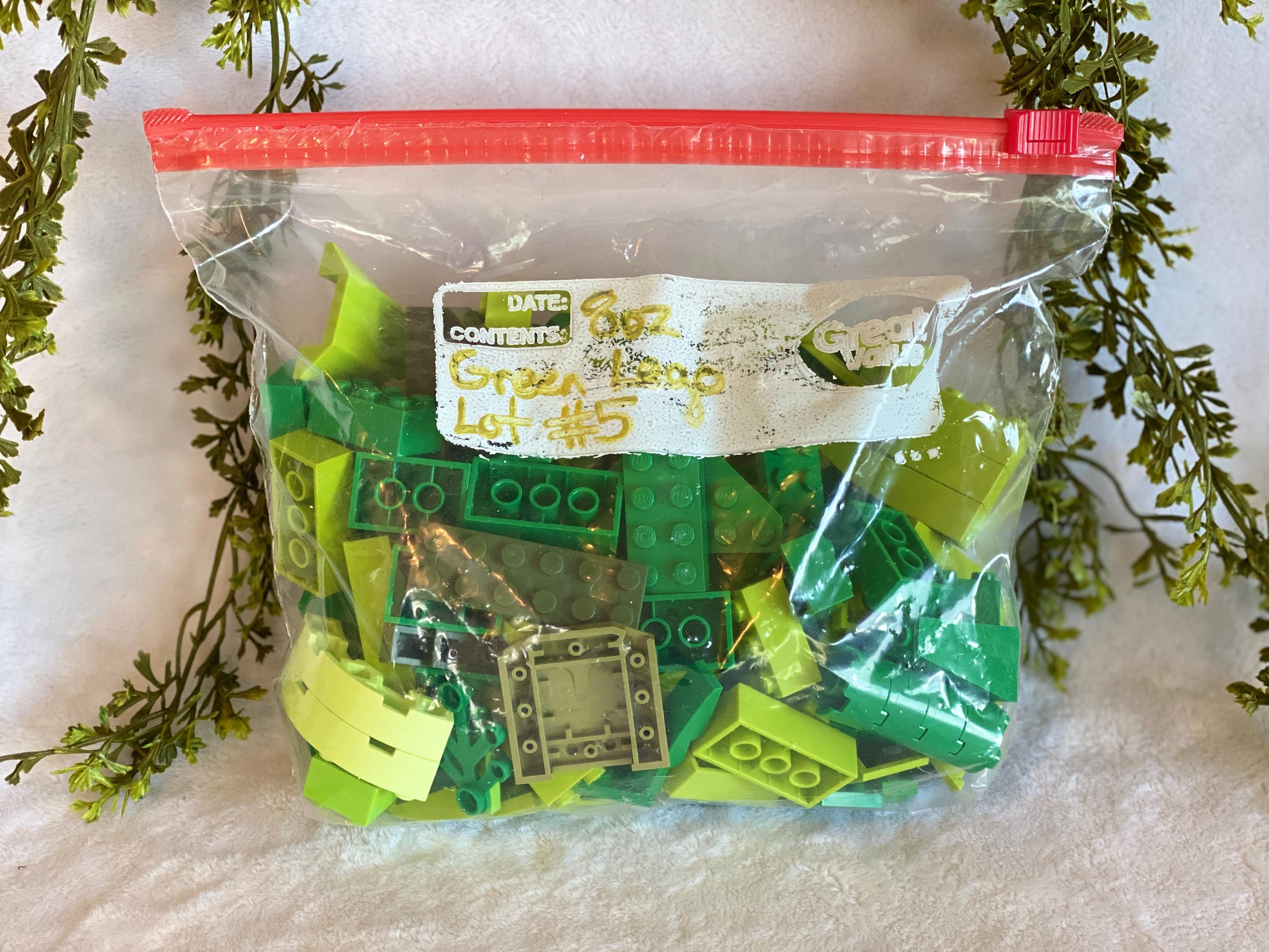 Green Legos 1/2 Lb Assorted Lego & Compatible Bricks 8oz Lego Pieces ...